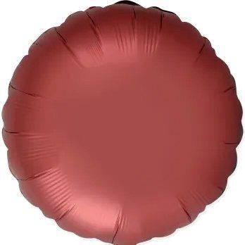 Куля фольгована коло 18" сатин каштанове 3204-1005 фото